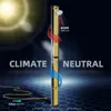 A solar-powered outdoor shower with arrows indicating water flow and temperature. Produktbild-Vorschau