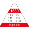 M + R 016300010 Dreikantlineal Versch.Maßstäbe Podgląd zdjęcia produktu 2
