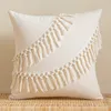 4 Stück Quaste Kissenbezug 45x45cm Boho Deko für Sofa Kein Produktbild-Vorschau 5