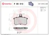 Brembo Bremsbelagsatz, Scheibenbremse Hinterachse P 85 013 Produktbild-Vorschau 16
