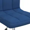 Bürostuhl Blau Stoff verchromter Stahl drehbar Sitzhöhe Produktbild-Vorschau 7