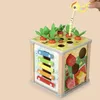 Lernspielzeug Holzpuzzle Würfel Karottenernte: Kreatives Produktbild-Vorschau 2