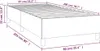 vidaXL Boxspringbettgestell Weiß 90x200 cm Kunstleder Produktbild-Vorschau 7