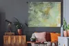 MuchoWow® Wandteppich Wandbehang Ölgemälde grün 150x112 cm Produktbild-Vorschau 5