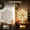 SALCAR LED-sneeuwvlok decoratie, 40 cm, 420 LED's, binnen- Productafbeelding-voorbeeld 3