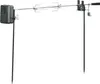A rotisserie spit with a motor and forks, mounted on two stakes. Náhľad obrázku produktu