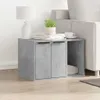 vidaXL Cestino per rifiuti grigio cemento 60x40x40 cm Anteprima dell’immagine prodotto 3
