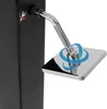 Close-up of a shower head attachment on a black stand. Produktbild-Vorschau