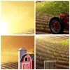 Bilder auf glas - Morgen Bauernhof Feld Plantage - 70x50cm Produktbild-Vorschau 8