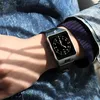 A person wearing a smartwatch on their wrist, with a denim jacket. Produktbild-Vorschau