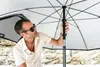 VirtuFit Strandparasol Premium 200 cm Szary z parawanem Podgląd zdjęcia produktu 6