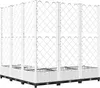 vidaXL Sadzarka z kratką Biała 120x120x121,5 cm PP Podgląd zdjęcia produktu 8