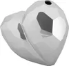 Mauro Ferretti Vase Herz 19x9x18 cm silber Produktbild-Vorschau 3
