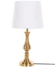 BELIANI Tischlampe Silber Metall 51 cm Stoffschirm Produktbild-Vorschau 5