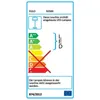 An energy efficiency label for a light fixture. Produktbild-Vorschau