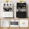 Merax Armoire de cuisine, Buffet Armoire haute avec 3 Voir les images du produit 9