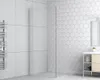 Walk In form&style MODENA 90 cm barva rámu chrom dekor skla Náhled obrázku produktu 1