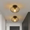 ZMH Stropné bodové svietidlo Čierna chodbová lampa 1 Plameň Náhľad obrázku produktu 1