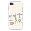 MuchoWow® Handyhülle Schutzhülle Hülle für iPhone 8 Gesicht Produktbild-Vorschau 1