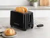 GOURMETmaxx Toaster 750 W, 2 Scheiben Kurzschlitz, schwarz, Produktbild-Vorschau 4