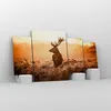 Bild auf Leinwand - Leinwandbild - Hirsch Natur Feld - Produktbild-Vorschau 4