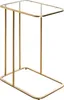 HAKU Beistelltisch gold - Metall, Sicherheitsglas 5 mm, Produktbild-Vorschau 1