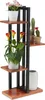 Relaxdays Scaffale per fiori in metallo, scala per piante Anteprima dell’immagine prodotto 1
