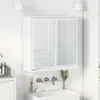 vidaXL Armadio a specchio per bagno bianco 60 x 20 x 60 cm Anteprima dell’immagine prodotto 3