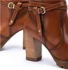 Pikolinos Damen Stiefelette Leder Bootie Blockabsatz Riemen Produktbild-Vorschau 5