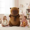Mascotte grande peluche giocattolo capibara con sciarpa 100 Anteprima dell’immagine prodotto 7
