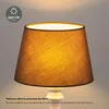 Home Sweet Home Stoff Lampenschirm Taupe - 20 x 15 x 13 cm Produktbild-Vorschau 3