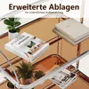 Carrello di servizio in acciaio inossidabile con 2 ripiani Anteprima dell’immagine prodotto 4