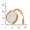 F Ring 925/- Sterling Silber gelb 052 (16,6) Perlmutt weiß Produktbild-Vorschau 2