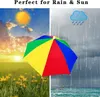5 Stücke Regenschirm Hut, 50cm Kopf Regenschirm, Faltbar Produktbild-Vorschau 3
