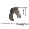 Edelstahl Look Gardinenstange 20mm Wandträger 1-läufig Produktbild-Vorschau 3