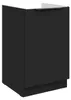 Küchen Spülenunterschrank 50 cm SIENA Schwarz Küche Produktbild-Vorschau 1