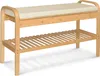 A shoe rack with a bench and a cushion. Produktbild-Vorschau