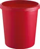 helit H6105825 Corbeille à papier 18 litres PE ronde rouge Voir les images du produit 1