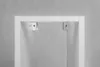 A close-up view of the top of a white shelf unit, showing two metal brackets attached to the underside of the top shelf. Anteprima dell’immagine prodotto