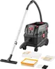 A workshop vacuum cleaner with its accessories laid out on a white background. Produktbild-Vorschau