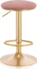 Luxus BarHocker – Samt – Rosa/Gold – Ohne Rückenlehne – Produktbild-Vorschau 1