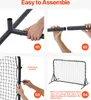 VEVOR Fußball-Rückwandnetz, 1,8 x 1,2 m, tragbares Produktbild-Vorschau 4