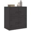 vidaXL Sideboard noir 67x39x73 cm acier Voir les images du produit 5