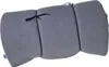 A folded gray mattress is shown against a white background. Produktbild-Vorschau