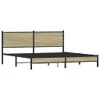 Metallbett ohne Matratze Sonoma-Eiche 160x200 cm, Produktbild-Vorschau 2