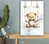 MuchoWow® - Leinwandbilder - Bär - Baby - Tier - Kinder, Produktbild-Vorschau 4