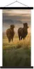 MuchoWow® Textilposter Pferde - Luft - Gras 40x80 cm mit Produktbild-Vorschau 1