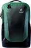 A front view of a green and black Deuter backpack. Produktbild-Vorschau
