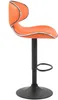 A single orange and black bar stool is shown against a white background. Podgląd zdjęcia produktu
