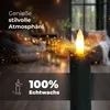 Stabkerzen LED mit Timer SCHWARZ 2er indoor mit Timer Produktbild-Vorschau 3
